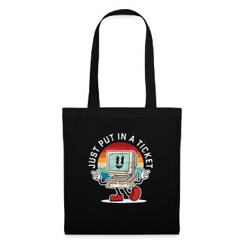 Just Put In A Ticket Retro - Tote Bag - black - Front