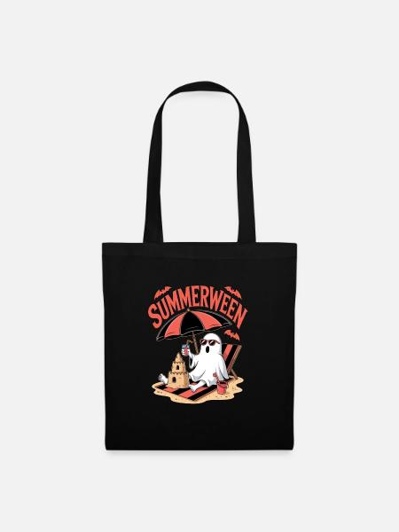 Summerween Halloween Geist - Stoffbeutel - Schwarz