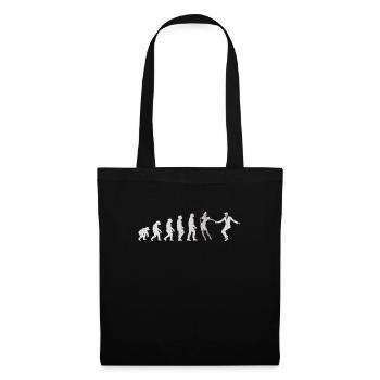 Lindy Hop Dance Evolution Geschenk Ugly T-Shirt - Stoffbeutel - Schwarz - Vorne