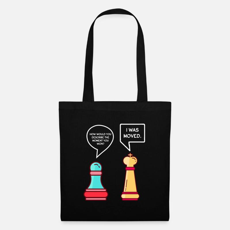 Funny chess pieces - Tote Bag - black