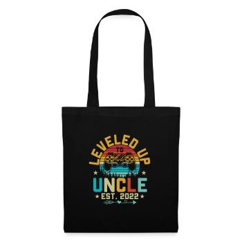 Leveled Up to Uncle Est. 2022 - Gaming Onkel - Tote Bag - black - Front