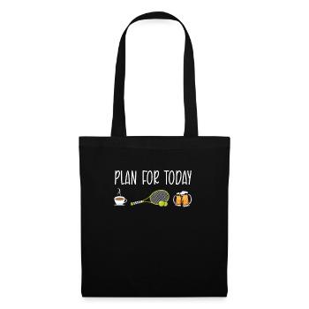 Joueur de tennis présent Tennis Club Coach Sport - Sac en tissu - noir - Devant