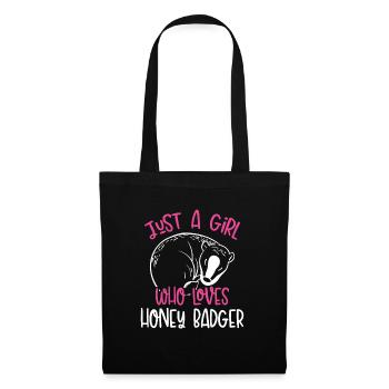 Just A Girl Who Loves Badger - Tote Bag - black - Front
