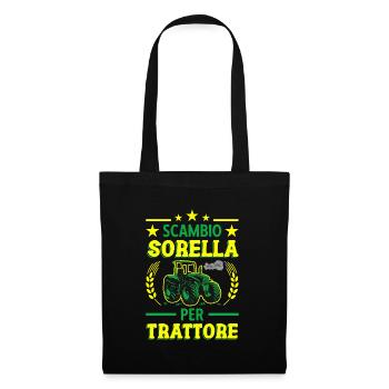 Agricoltura Scambio Sorella Per Trattore - Stoffbeutel - Schwarz - Vorne
