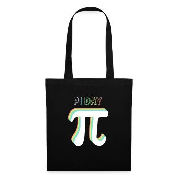 Math Pi symbole Pi - Sac en tissu - noir - Devant