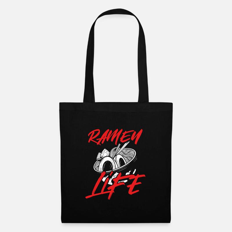 White Ramen Life - Tote Bag - black