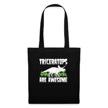 Les tricératops sont fantastiques - Sac en tissu - noir - Devant