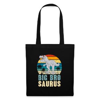 Big Bro Saurus - Big T-Rex Brother - Tote Bag - black - Front