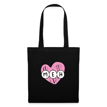 Dear Meh On Valentine's Day - Tote Bag - black - Front