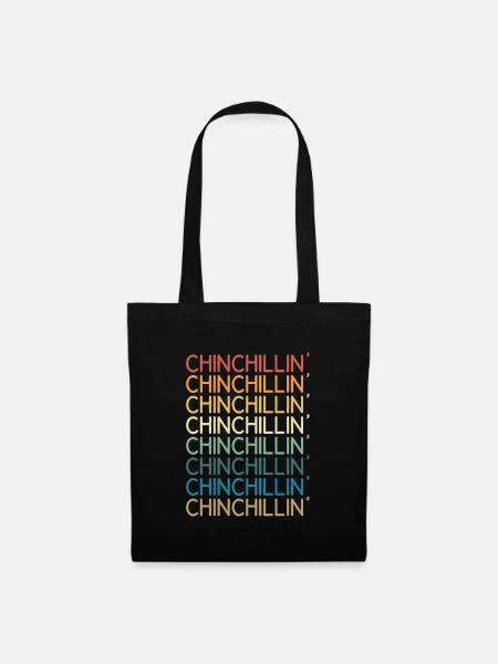 Chinchillin Bunt - Stoffbeutel - Schwarz