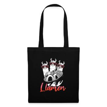 Eat llama ramen - Tote Bag - black - Front