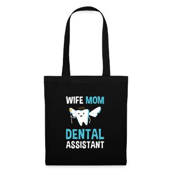 Hygienist Wife Mom Dental Assistant - Stoffbeutel - Schwarz - Vorne