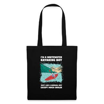 Whitewater Kayaking Boy Like A Normal Boy - Tote Bag - black - Front
