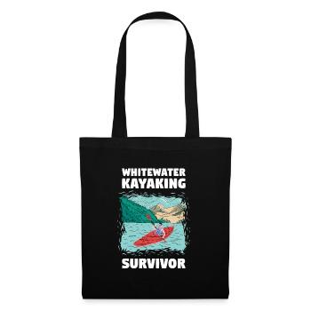 Whitewater Kayaking Survivor - Tote Bag - black - Front