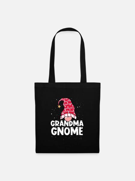 Gnom Oma - Stoffbeutel - Schwarz