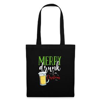 Joyeux ivrognes à Noël - Sac en tissu - noir - Devant
