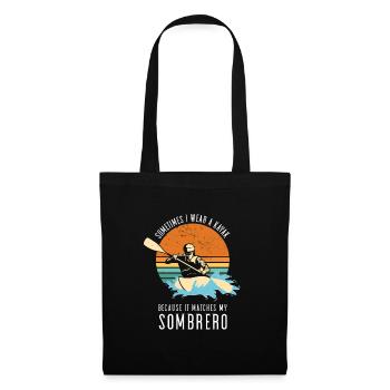 Sometimes I Wear A Kayak Whitewater Kayaking - Tote Bag - black - Front