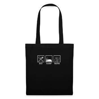 J’adore les saunas - Sac en tissu - noir - Devant