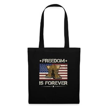 America Freedom Is Forever Army Veteran - Tote Bag - black - Front