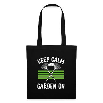 Restez calme et les jardiniers continuent - Sac en tissu - noir - Devant