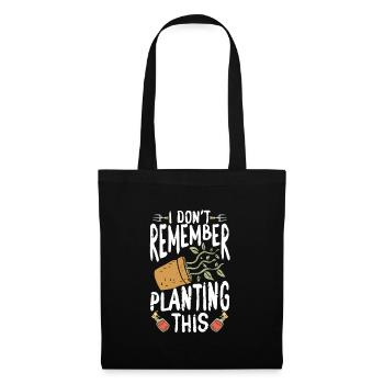 Je ne m’en souviens plus - Sac en tissu - noir - Devant