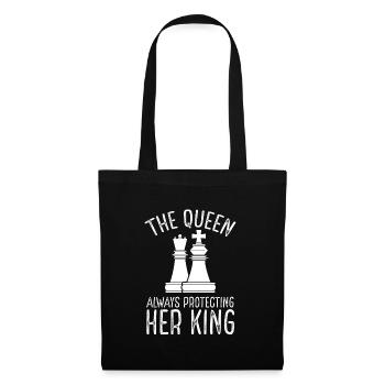 The Queen Protects Her King - Tote Bag - black - Front