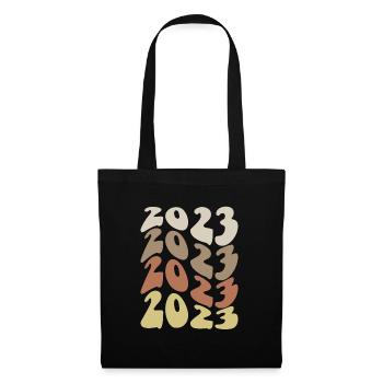 2023 en quatre couleurs - Sac en tissu - noir - Devant
