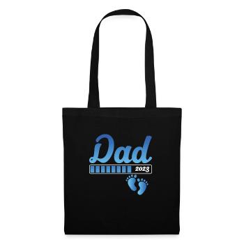 Papa 2023 se charge - Sac en tissu - noir - Devant