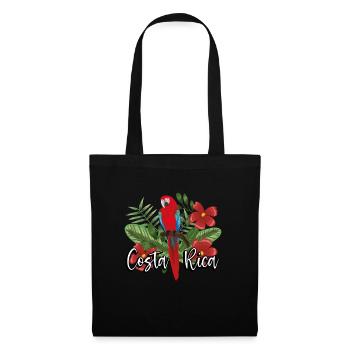 Perroquet du Costa Rica - Sac en tissu - noir - Devant