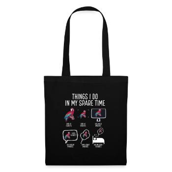 Ce que je fais pendant mon temps libre - Sac en tissu - noir - Devant