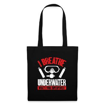 Ich Atme Unter Wasser - Stoffbeutel - Schwarz - Vorne