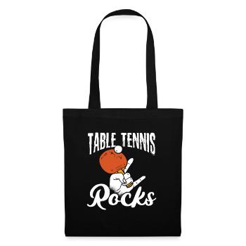 Table tennis rocks - Tote Bag - black - Front