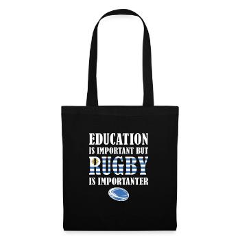Mais le rugby est plus important Uruguay Rugby - Sac en tissu - noir - Devant