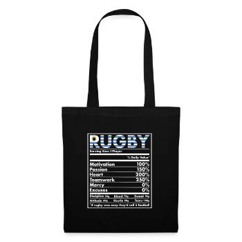 Nutrition Uruguay Rugby - Tote Bag - black - Front
