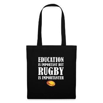 Mais le rugby est plus important Allemagne Rugby - Sac en tissu - noir - Devant
