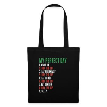 Ma journée crypto parfaite - Sac en tissu - noir - Devant