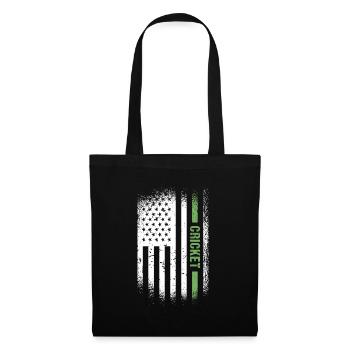 Sport Us Flag Cricket - Tote Bag - black - Front