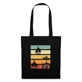 Sailor Sunset Rétro - Sac en tissu - noir - Devant