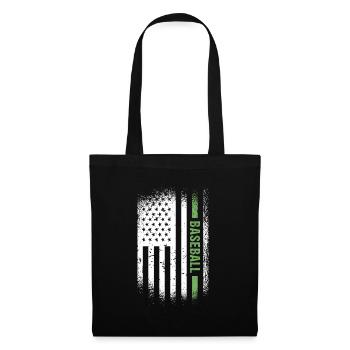 Sport Us Flag Baseball - Stoffbeutel - Schwarz - Vorne