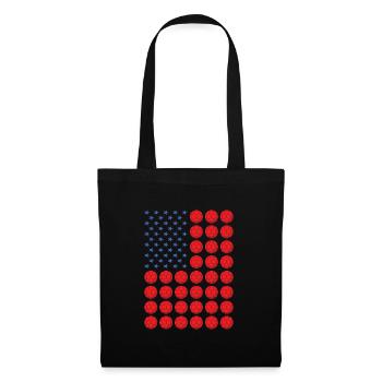 Sport Us Flag Handball - Stoffbeutel - Schwarz - Vorne