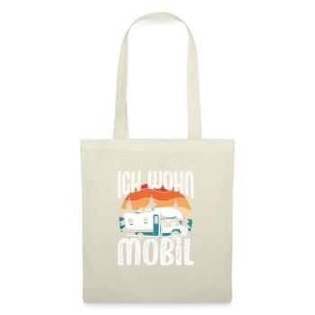 Ich wohn Mobil - Stoffbeutel - Natur - Vorne