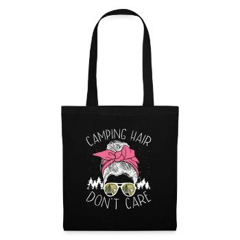 Les cheveux de camping ne s’en soucient pas - Sac en tissu - noir - Devant