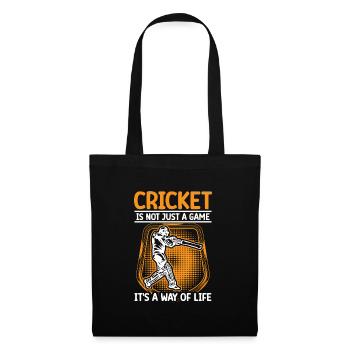 Cricket is a way of life - Tote Bag - black - Front
