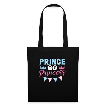 Prince or Princess - Tote Bag - black - Front
