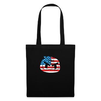 Usa ninja flag - Tote Bag - black - Front