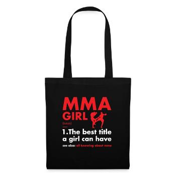 Sport Girl Definition MMA - Stoffbeutel - Schwarz - Vorne