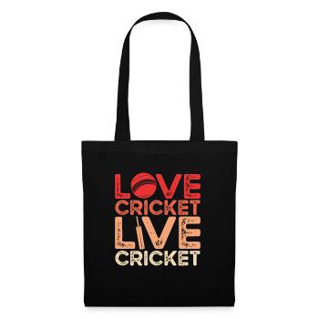 Love Cricket Live Cricket - Tote Bag - black - Front