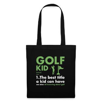 Sport Kid Définition Golf - Sac en tissu - noir - Devant