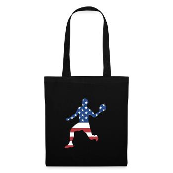 Ballon chasseur Sport Us Flag - Sac en tissu - noir - Devant