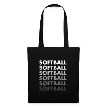 Sport Softball - Stoffbeutel - Schwarz - Vorne